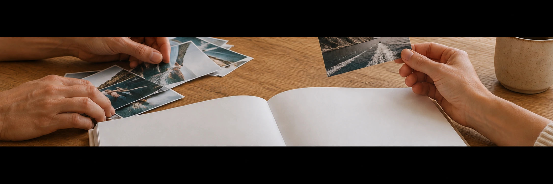 Arranging cruise photos in a Portside album