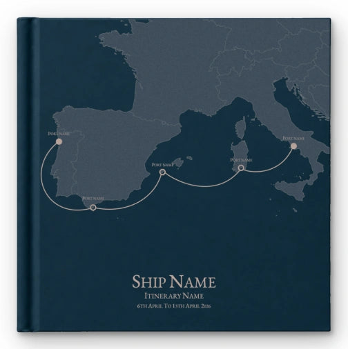 Example of a personalised Navy album cover